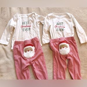 Best Christmas Ever twins outfits